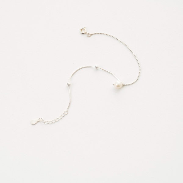 珍珠手鍊,優雅光澤✧極簡氣質,U60660001,珍珠手鍊,珍珠點綴,金屬鍊條