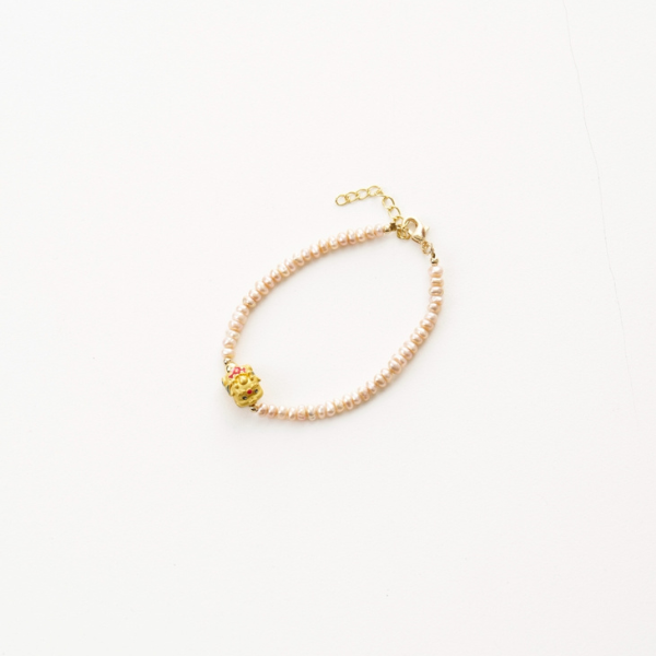 紫珍珠貔貅手鍊,吉祥寓意✧溫潤光澤,U60660003,紫珍珠貔貅手鍊,寓意吉祥,淡紫色珍珠