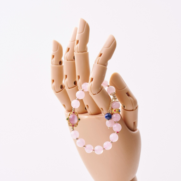 馬達加斯加粉晶手鍊｜高品質粉晶・招桃花人緣,女生手鍊,水晶手鍊推薦,能量水晶手鍊,能量水晶,人緣手鍊