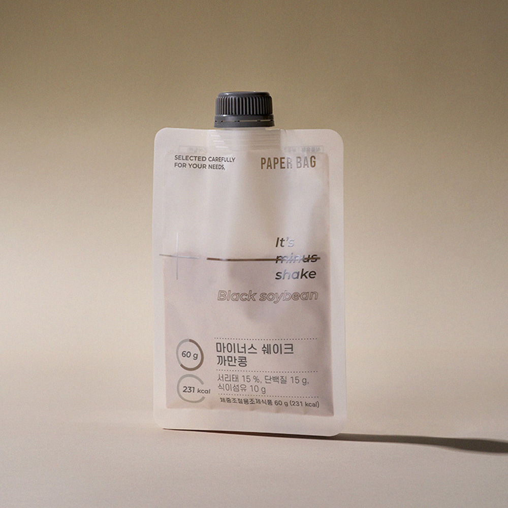 PAPER BAG Minus shake奶昔-黑豆(灰),運動補充,健康飲食,奶昔,PAPERBAG奶昔,代餐奶昔