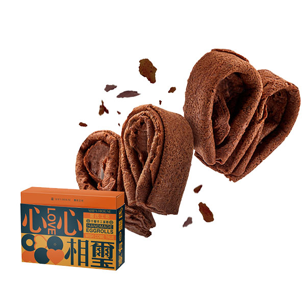 心心相璽禮盒 千層手工蛋捲,蛋捲,芝麻,原味,巧克力,千層蛋捲