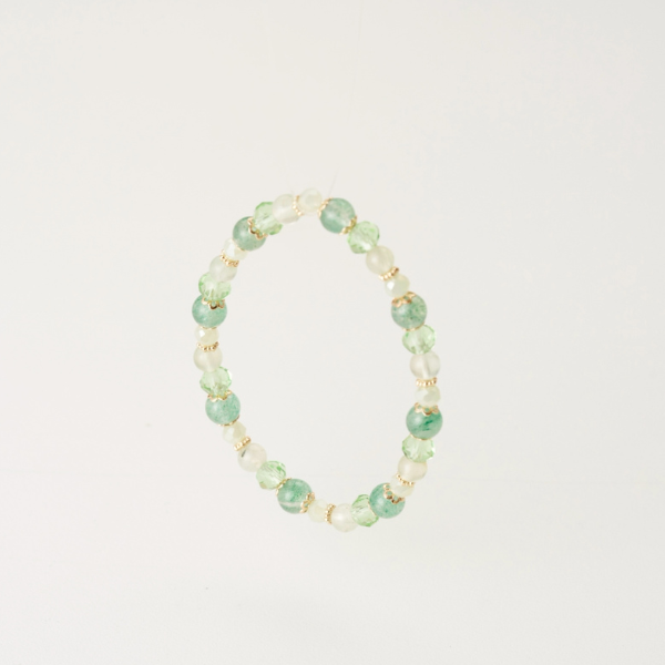 五行水晶手鍊(土)｜穩固根基・財運與安定雙提升,五行招財,天然水晶能量,招財守護手鍊,穩定運勢,五行水晶手鍊