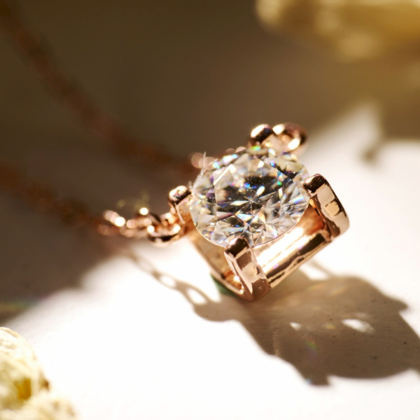 一克拉莫桑鑽玫瑰金項鍊,U60280003,一克拉莫桑鑽玫瑰金項鍊,所有商品,首飾配件,CGGA0900169