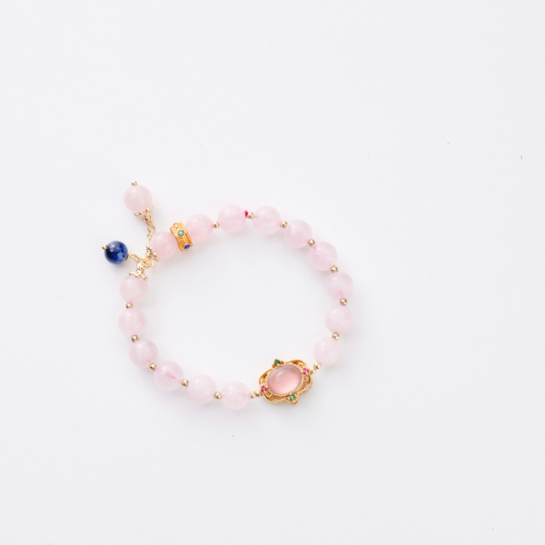 馬達加斯加粉晶手鍊｜高品質粉晶・招桃花人緣,女生手鍊,水晶手鍊推薦,能量水晶手鍊,能量水晶,人緣手鍊