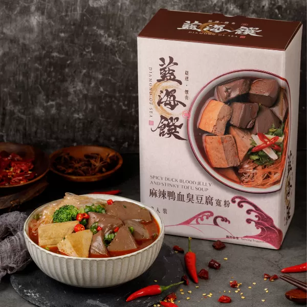 麻辣鴨血臭豆腐寬粉,麻辣鴨血臭豆腐寬粉,麻辣,藍海饌,正宗湯底．香麻醇厚,U52380007