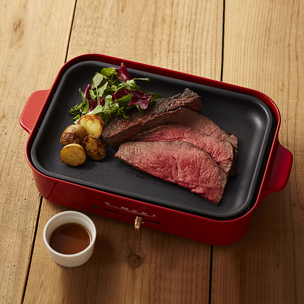 BOE021多功能電烤盤-經典款(紅色),中秋節,電烤盤-,耐高溫不沾塗層烤盤,不沾烤盤,煎烤炒煮