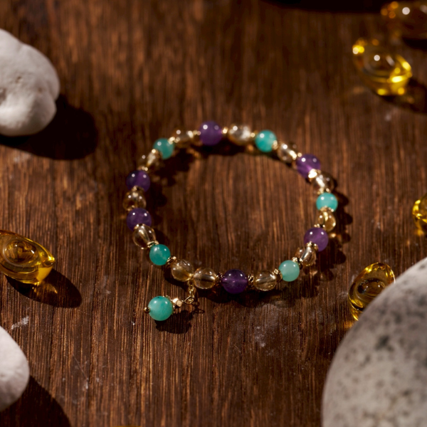 紫氣東來招財手串,能量水晶手鍊,能量飾品,能量,智慧水晶,開運送禮