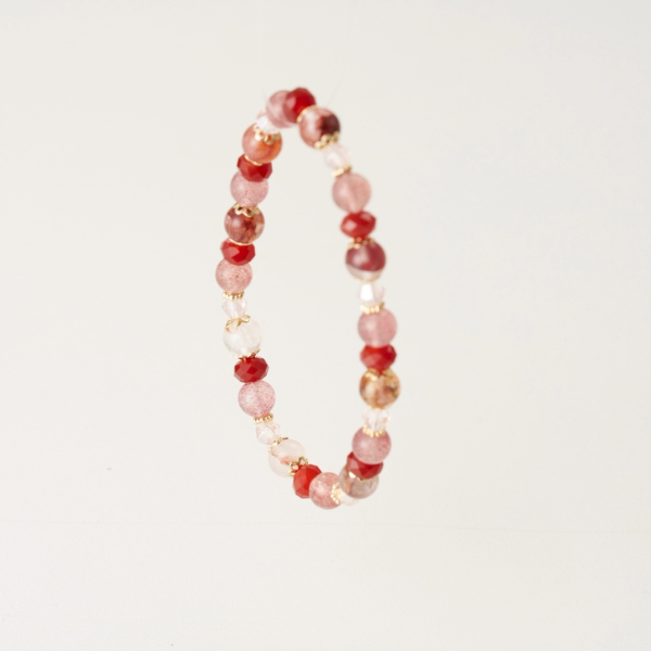 五行水晶手鍊(火)｜點燃行動力・業績人氣雙提升,五行招財,水晶手鍊推薦,行動力象徵,活力能量水晶,火行水晶