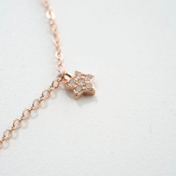 玫瑰金星双手鍊,星光點綴✧精緻氣質,U60660002,玫瑰金星双手鍊,精緻晶鑽裝飾,雙層鍊條設計