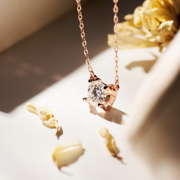 一克拉莫桑鑽玫瑰金項鍊,U60280003,一克拉莫桑鑽玫瑰金項鍊,所有商品,首飾配件,CGGA0900169