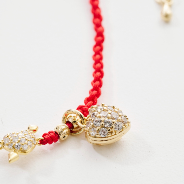 草莓晶愛心紅手繩,心動守護✧浪漫加分,U60600002,草莓晶愛心紅手繩,低調閃耀,愛心點綴