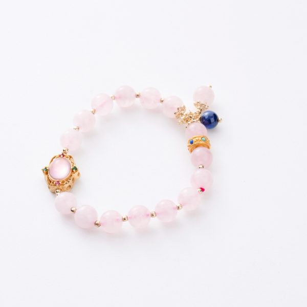 馬達加斯加粉晶手鍊｜高品質粉晶・招桃花人緣,女生手鍊,水晶手鍊推薦,能量水晶手鍊,能量水晶,人緣手鍊