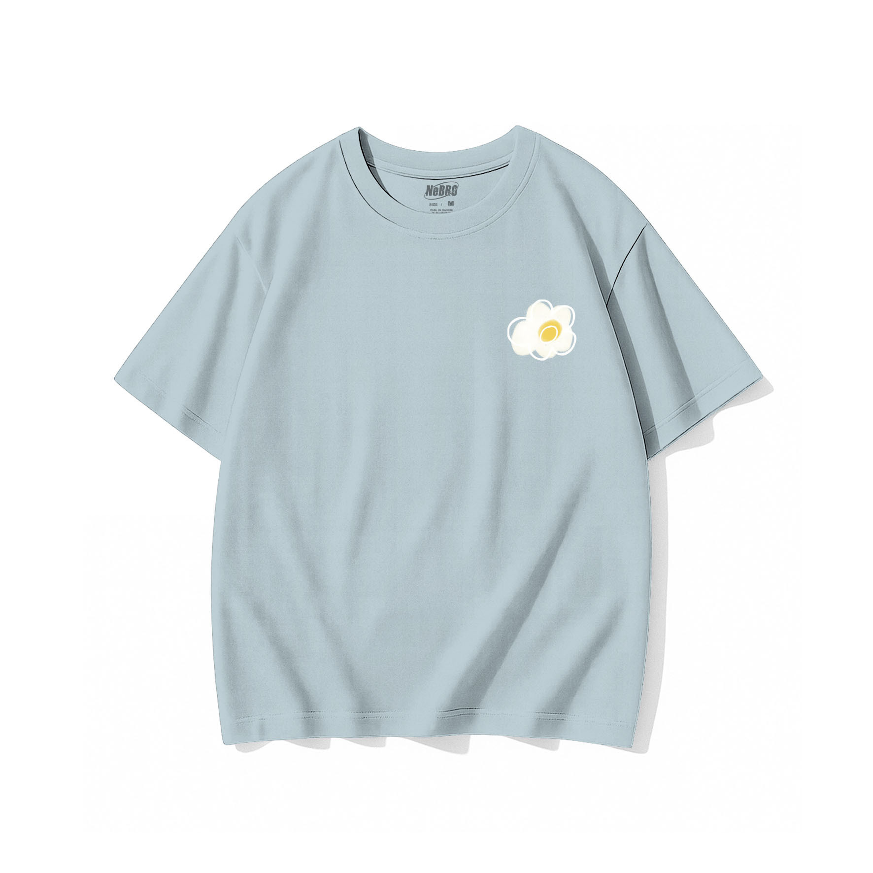 NeBro｜荷包蛋花 短T,純棉,流行,短袖,短TEE,時尚