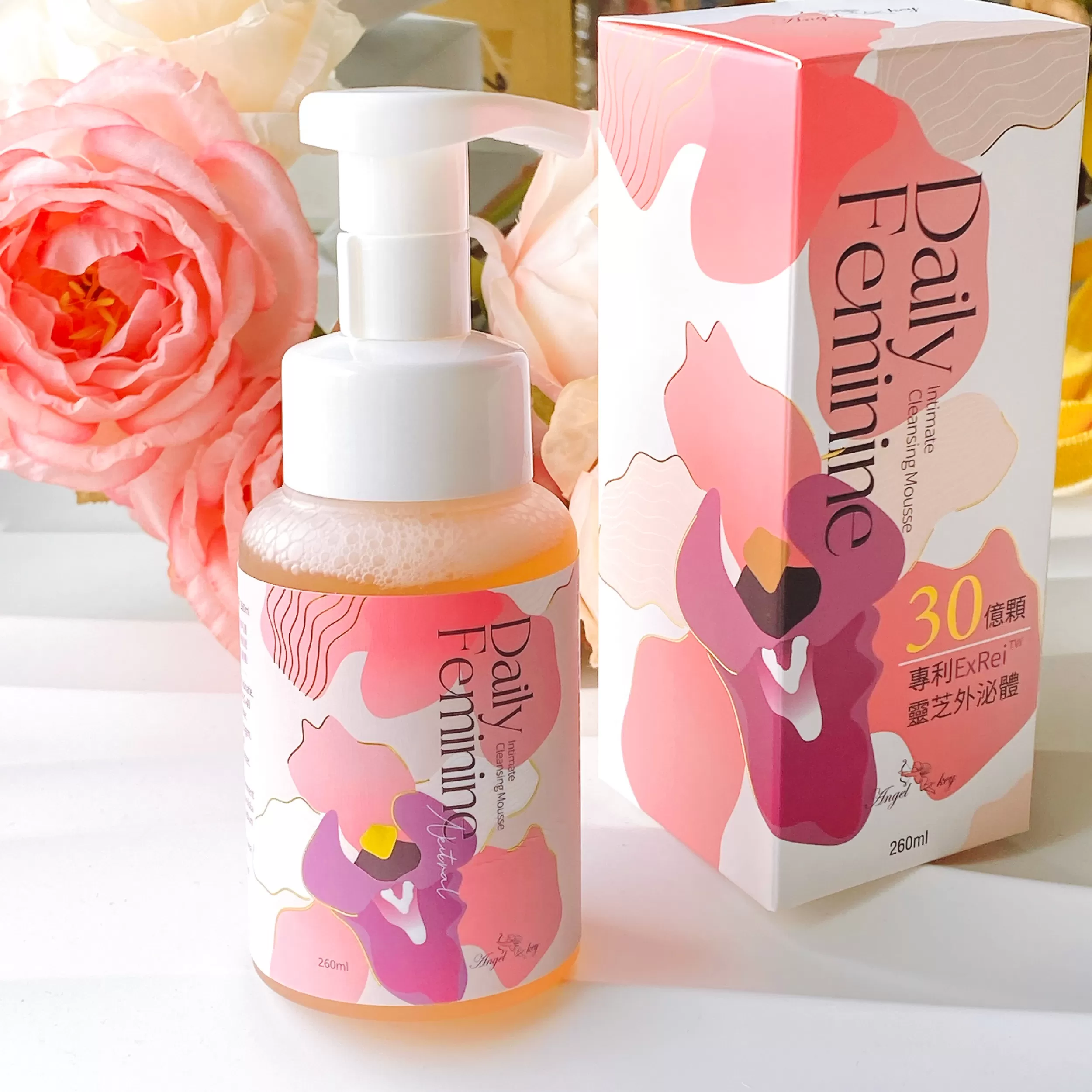 【Angel key】好朋友私密潔淨慕斯-EX260ml (30億靈芝外泌體),人氣NO.1,最懂妳的私密好朋友,U52880001,【Angelkey】好朋友私密潔淨慕斯-EX260ml(30億靈芝外泌體),舒緩敏感