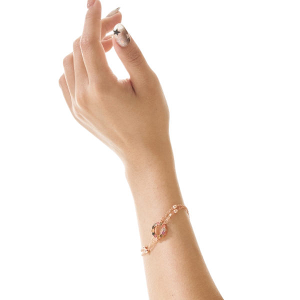 七彩雙鍊手鍊,精緻層次✧氣質加分,U60600007,七彩雙鍊手鍊,多色寶石,雙鍊層次感