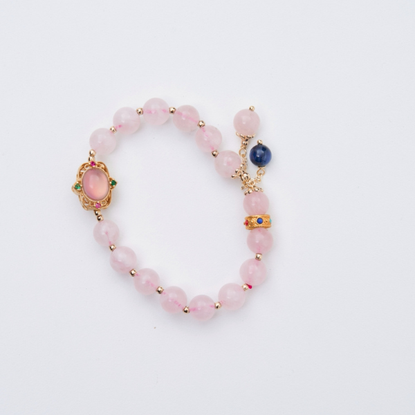 馬達加斯加粉晶手鍊｜高品質粉晶・招桃花人緣,女生手鍊,水晶手鍊推薦,能量水晶手鍊,能量水晶,人緣手鍊