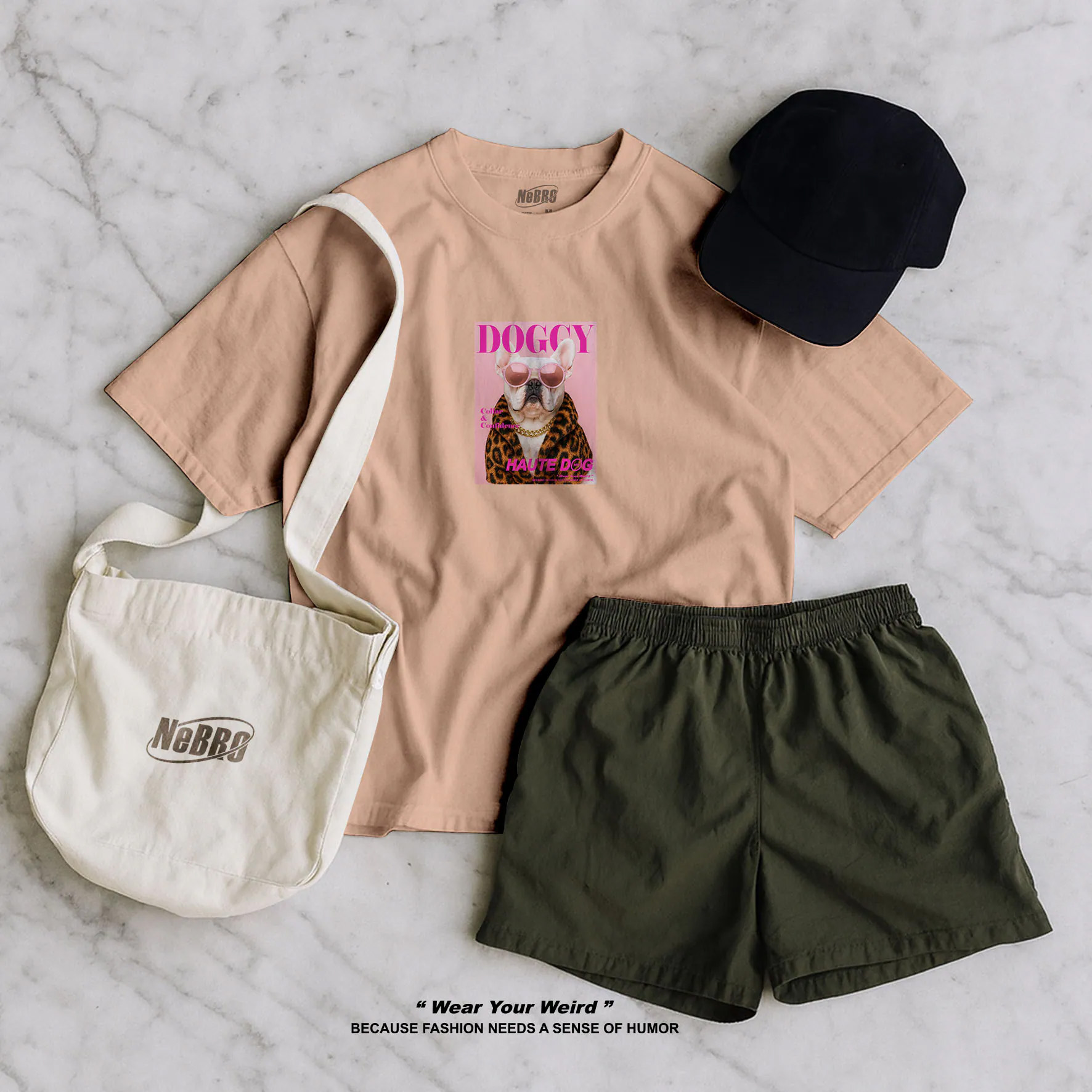 NeBro｜汪汪伸展台 短T,時尚,上衣,短袖,短TEE,純棉