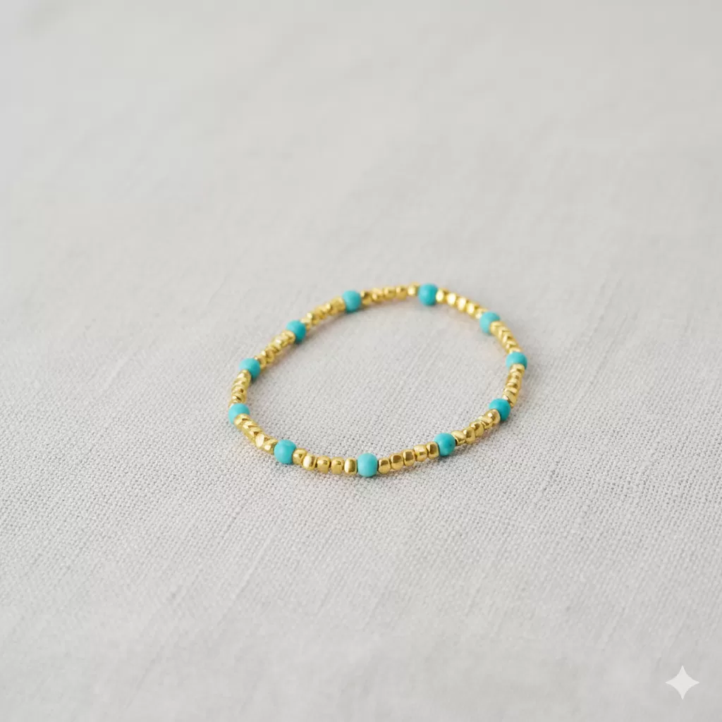 綠松石足銀手串｜平安守護・財運與正能量加分,水晶手鍊推薦,水晶手鍊,水晶串珠,水晶,足銀手串