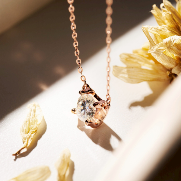 一克拉莫桑鑽玫瑰金項鍊,U60280003,一克拉莫桑鑽玫瑰金項鍊,所有商品,首飾配件,CGGA0900169