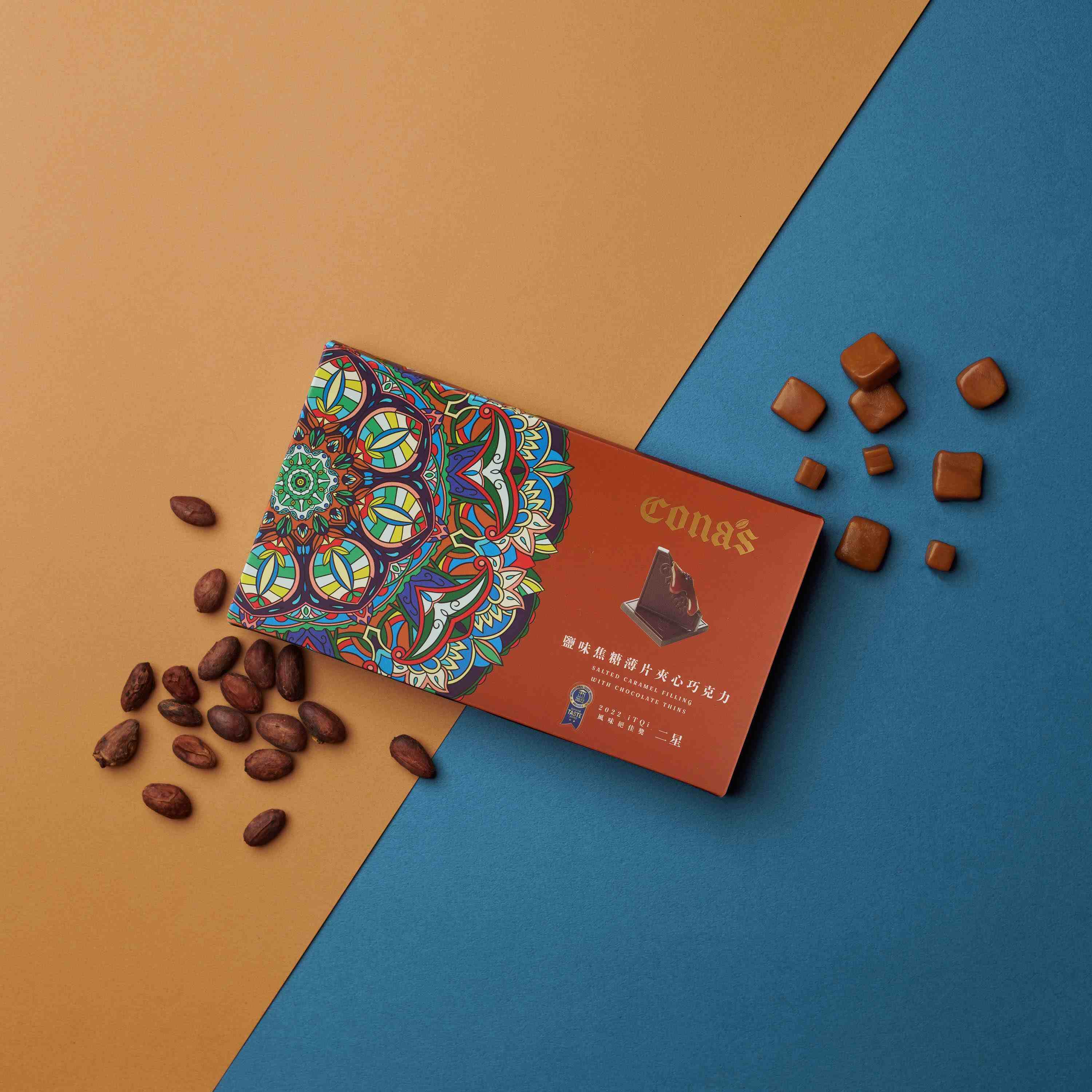 薄片夾心巧克力,妮娜,草莓,檸檬,烏龍,紅玉