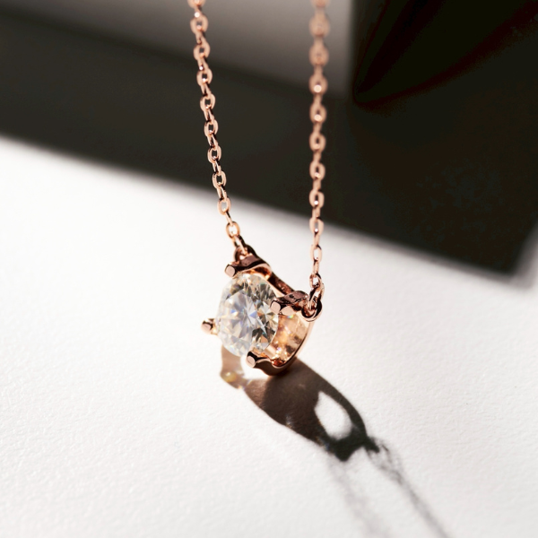 一克拉莫桑鑽玫瑰金項鍊,U60280003,一克拉莫桑鑽玫瑰金項鍊,所有商品,首飾配件,CGGA0900169