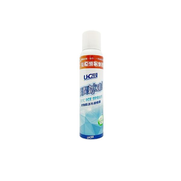 U-Cool優酷涼-衣物瞬涼冷凍噴霧(不含酒精)(清新薄荷/急凍香橙)