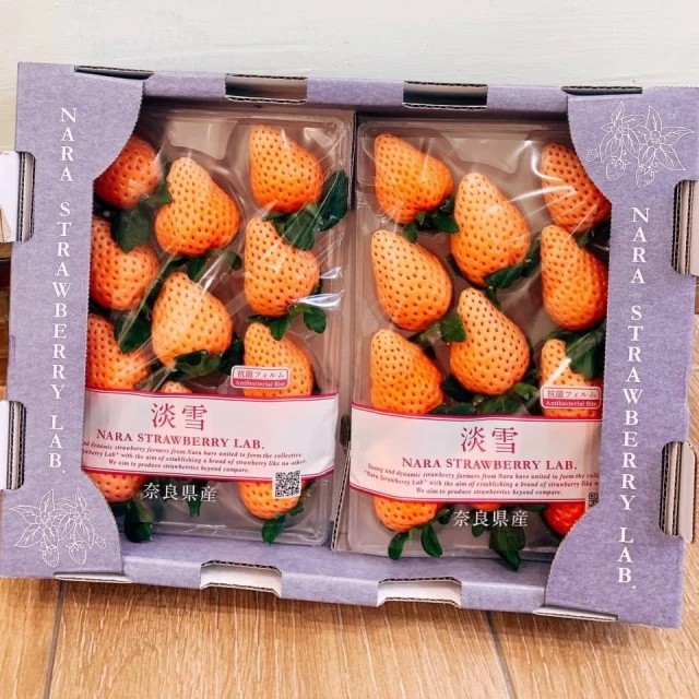【專業農】日本 奈良《濃郁花果香》淡雪 草莓