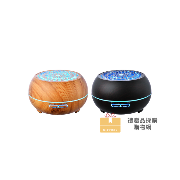 【客製化】桌面木紋夜燈香氛加濕器｜企業禮贈品採購