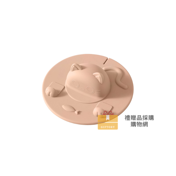 【客製化】卡通貓咪矽膠杯蓋｜企業禮贈品採購