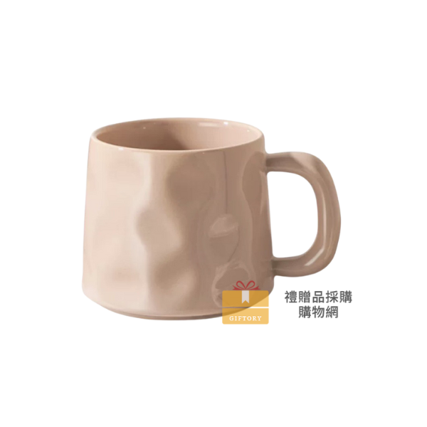 【客製化】錘紋梯形咖啡馬克杯｜企業禮贈品採購