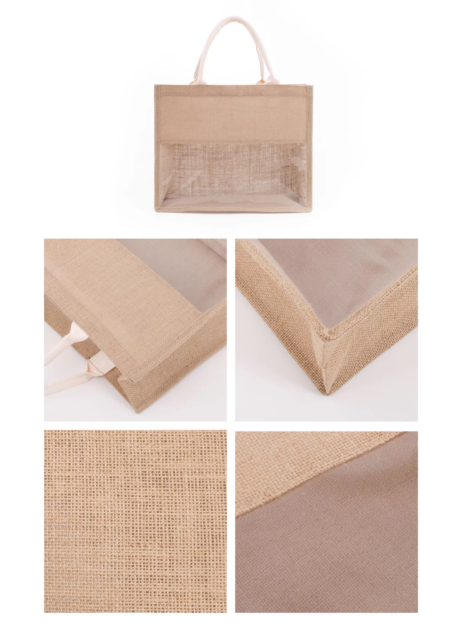 【客製化】時尚透明手提麻布袋｜企業禮贈品採購,實際價格以報價為主,U61130001,【客製化】時尚透明手提麻布袋｜企業禮贈品採購,商品皆有最低訂購量，請洽詢客服。,大容量