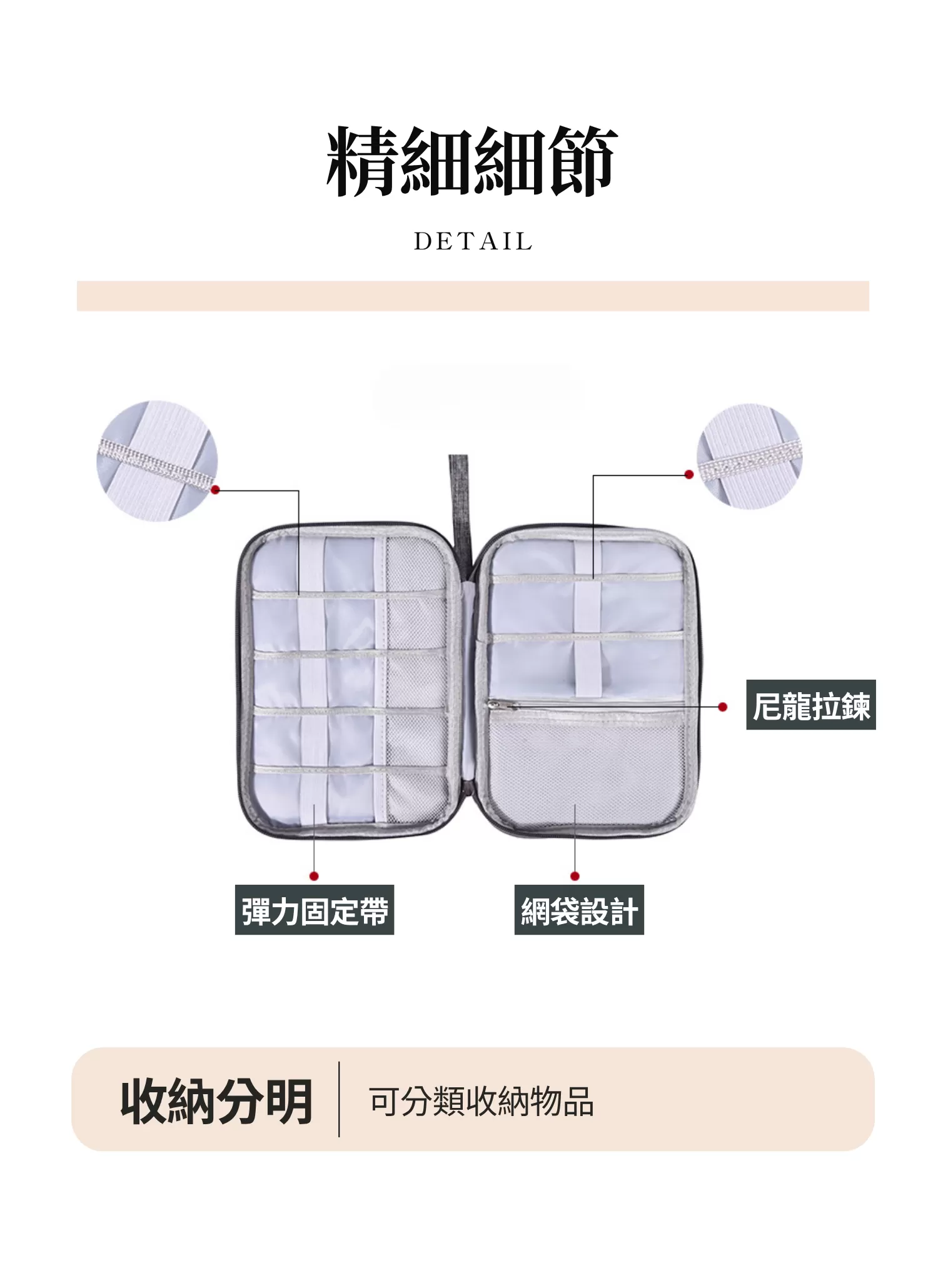 【客製化】扁款防潑水數位配件收納包｜企業禮贈品採購