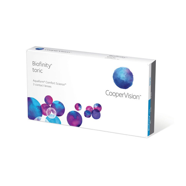CooperVision酷柏Biofinity佰視明矽水膠散光月拋3片裝
