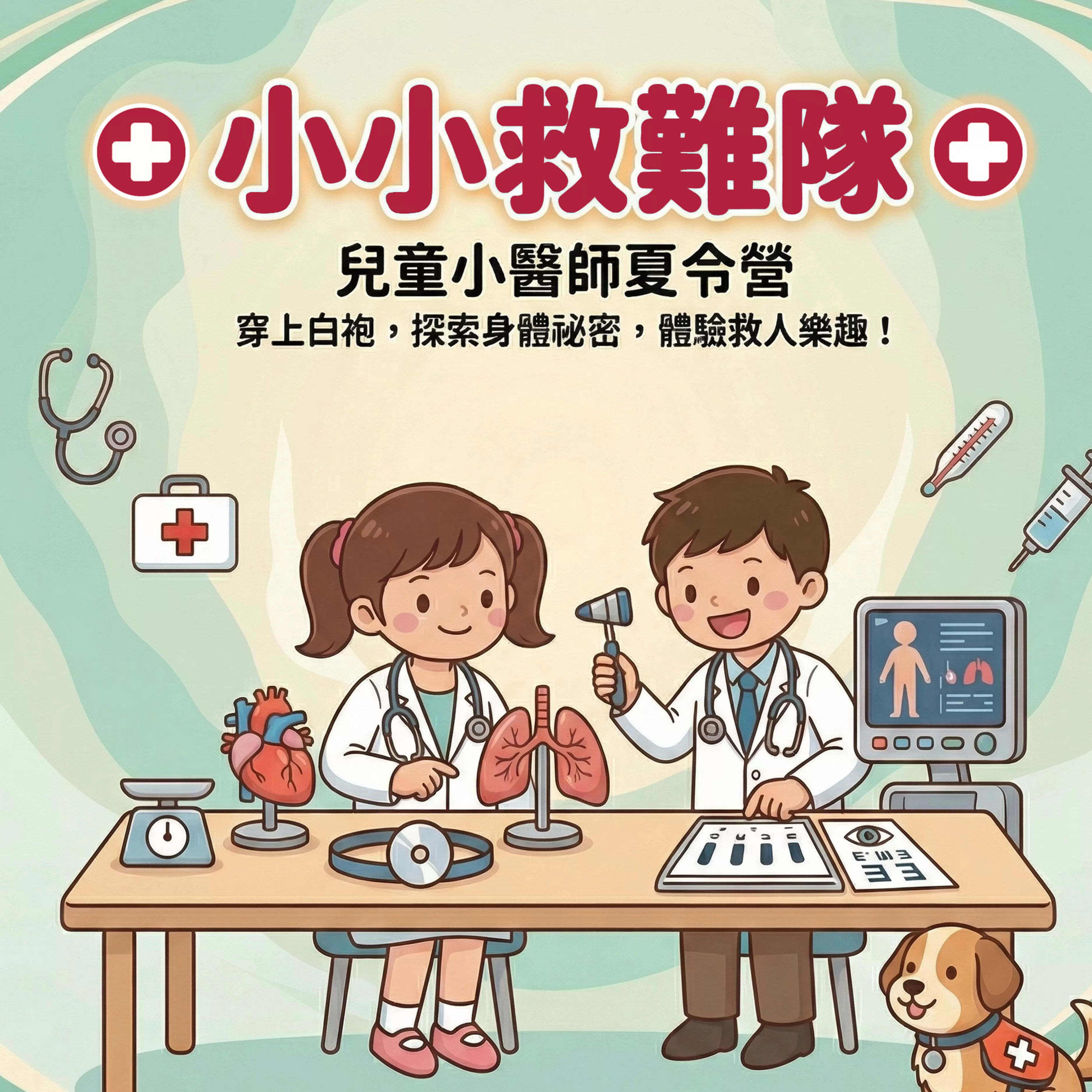 小小救難隊－台北教室【7/20-7/24】、【8/17-8/21】