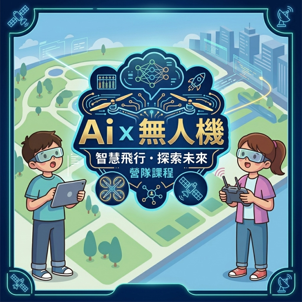 AI科技無人機營－板橋教室【7/27－7/31】