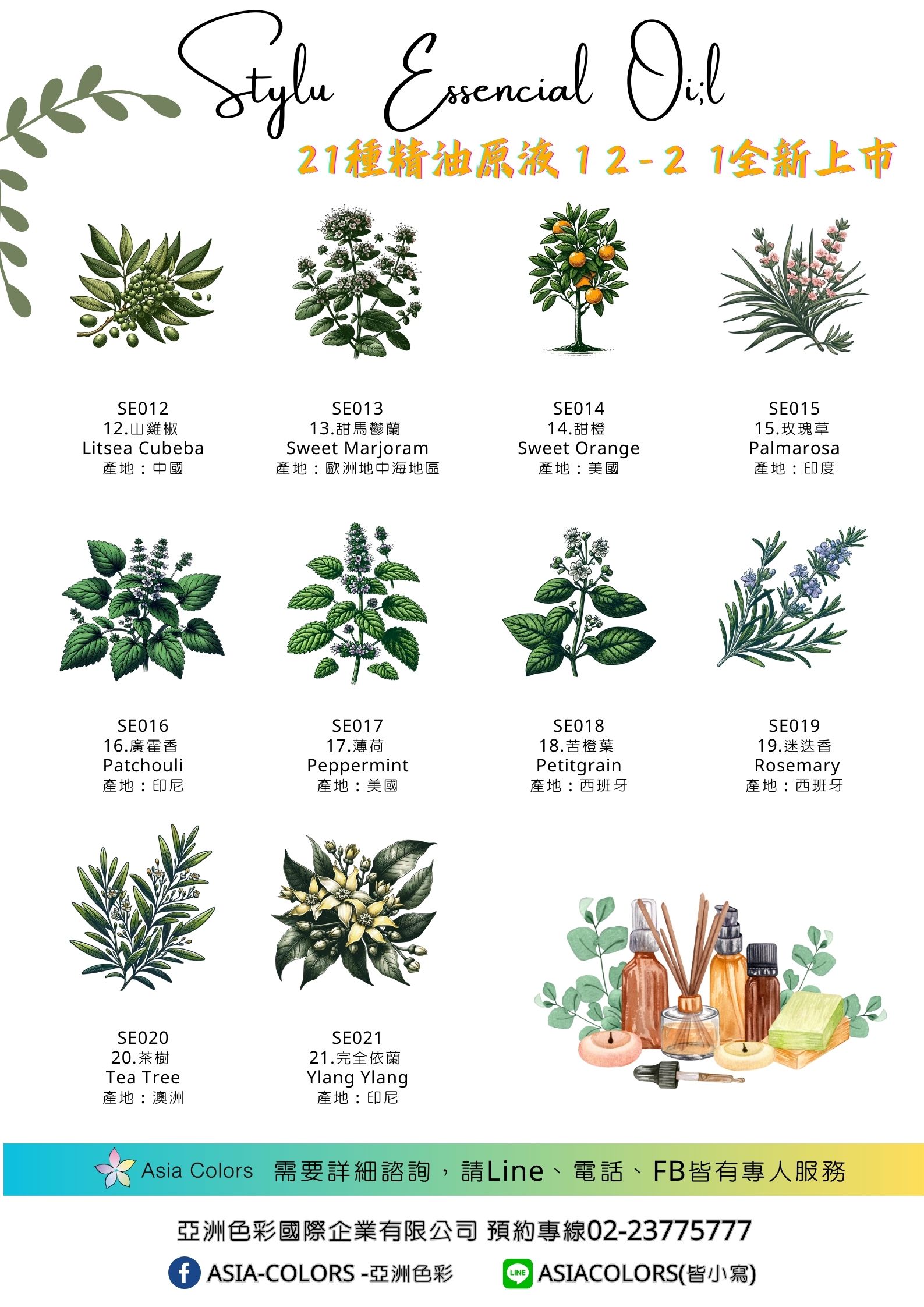 迷迭香 Rosemary,SE019,迷迭香Rosemary,香氛體驗,自然精油原精,SE019