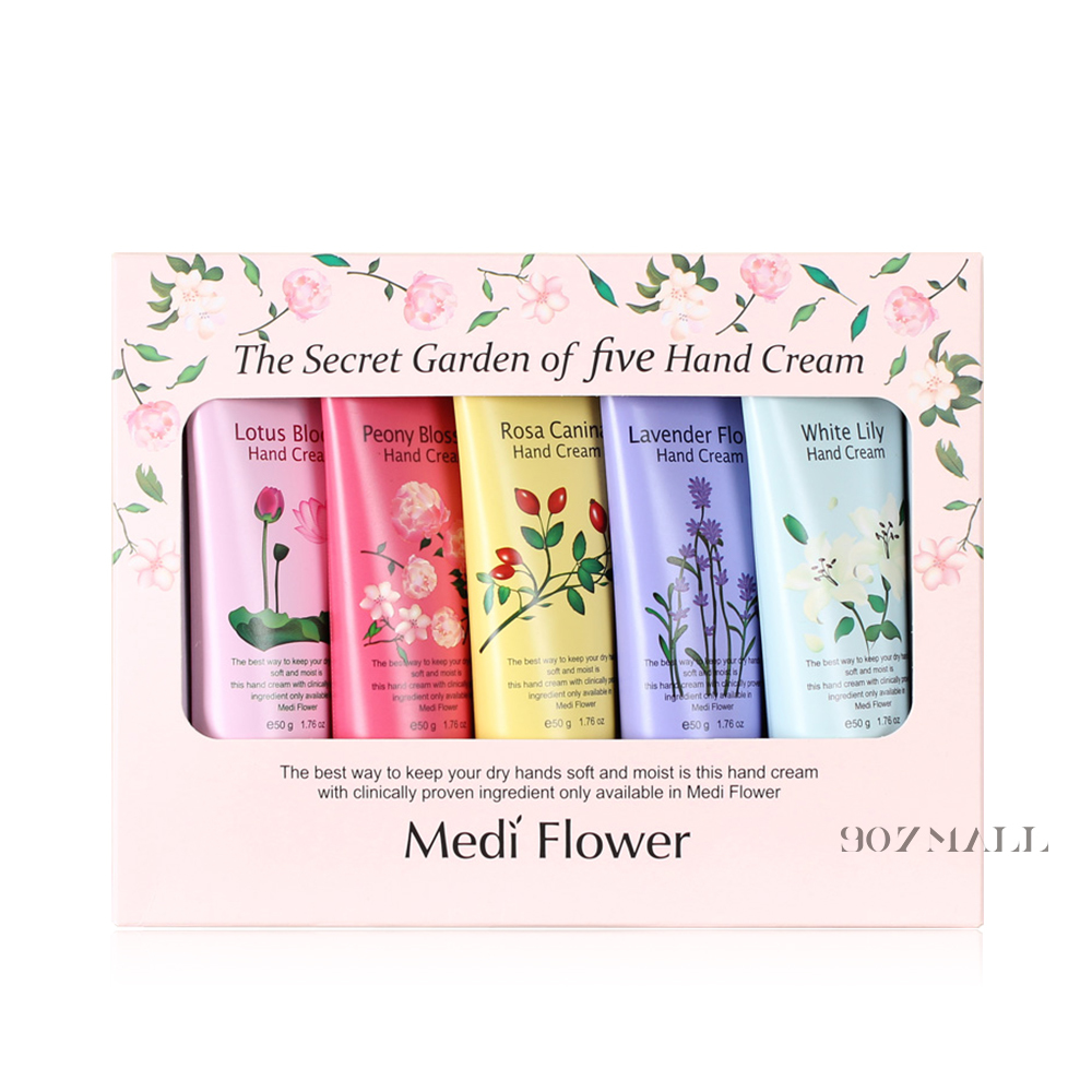 Medi Flower 秘密花園護手霜禮盒5入組