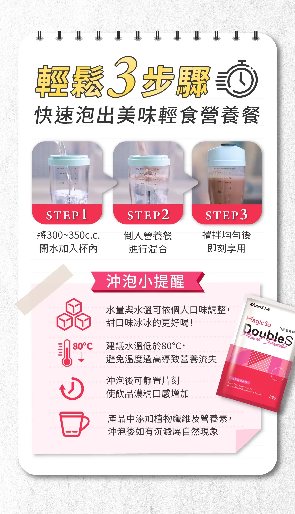 DoubleS 科技營養餐 經典濃醇可可