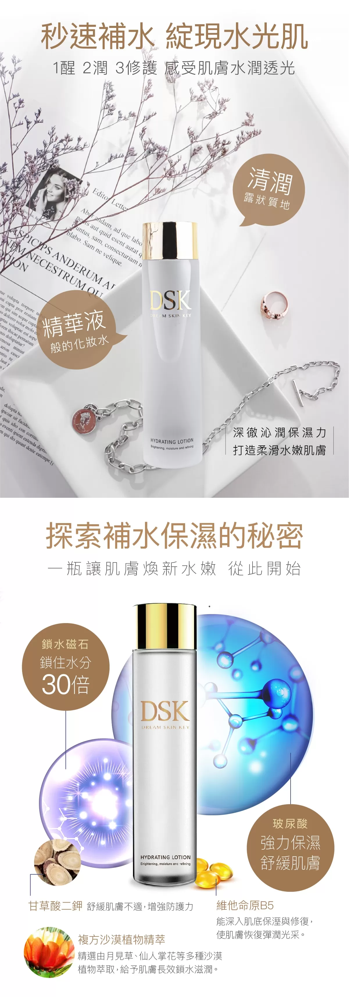 DSK全效保濕活膚露2瓶組(150ml/瓶),U61020001,DSK全效保濕活膚露2瓶組(150ml/瓶),專利鎖水磁石,沙漠複方植萃,所有商品