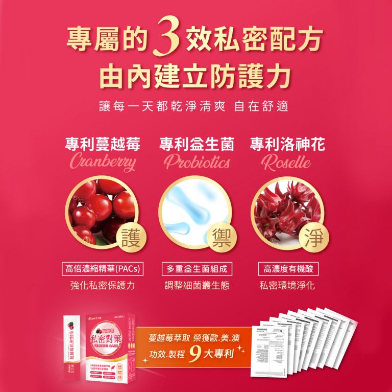 艾力康 蔓越莓私密對策 升級版,Aicom-a20,艾力康蔓越莓私密對策升級版,聖潔莓,蔓越莓,洛神花