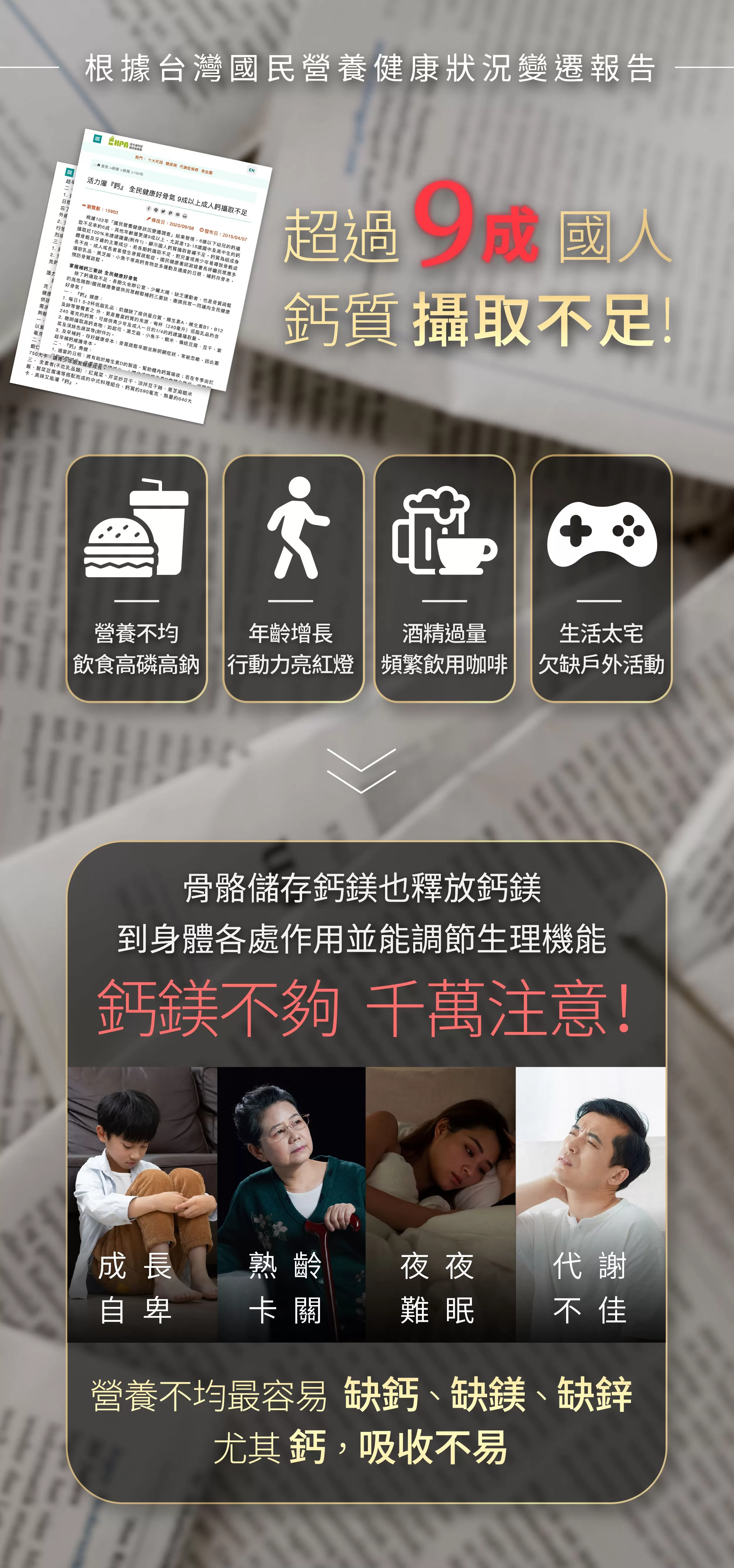 Aicom艾力康 鈣鎂鋅EX＊2盒