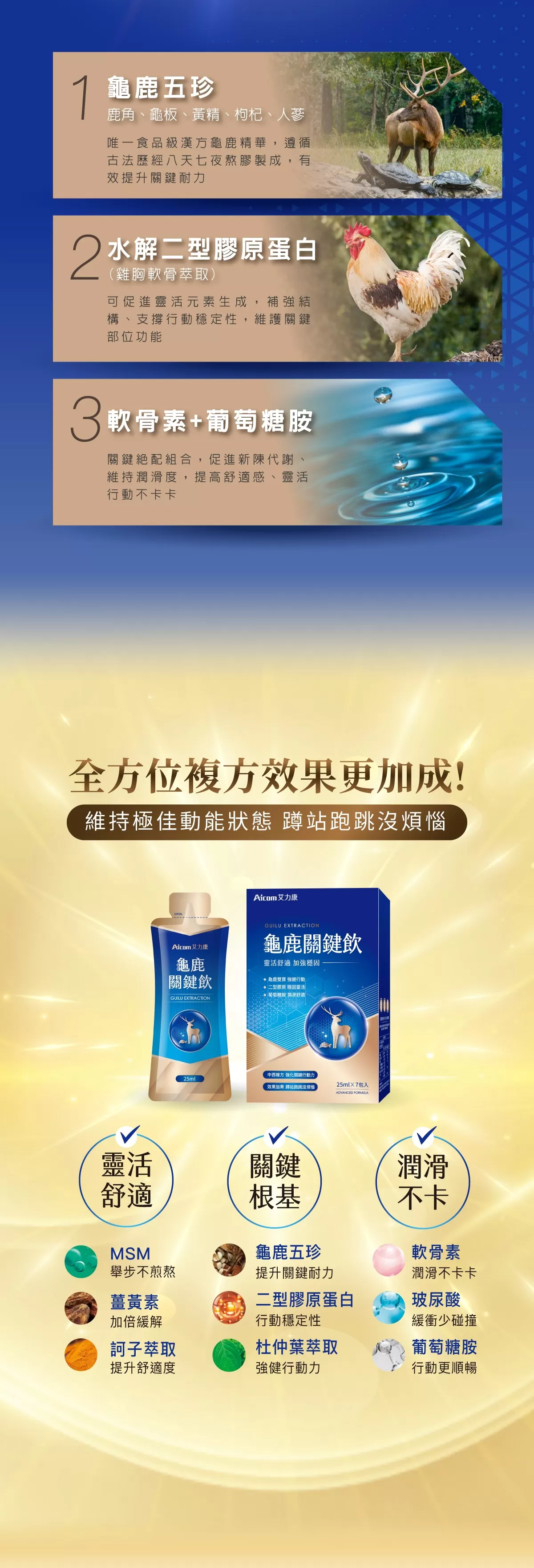 Aicom艾力康 龜鹿關鍵飲X2盒