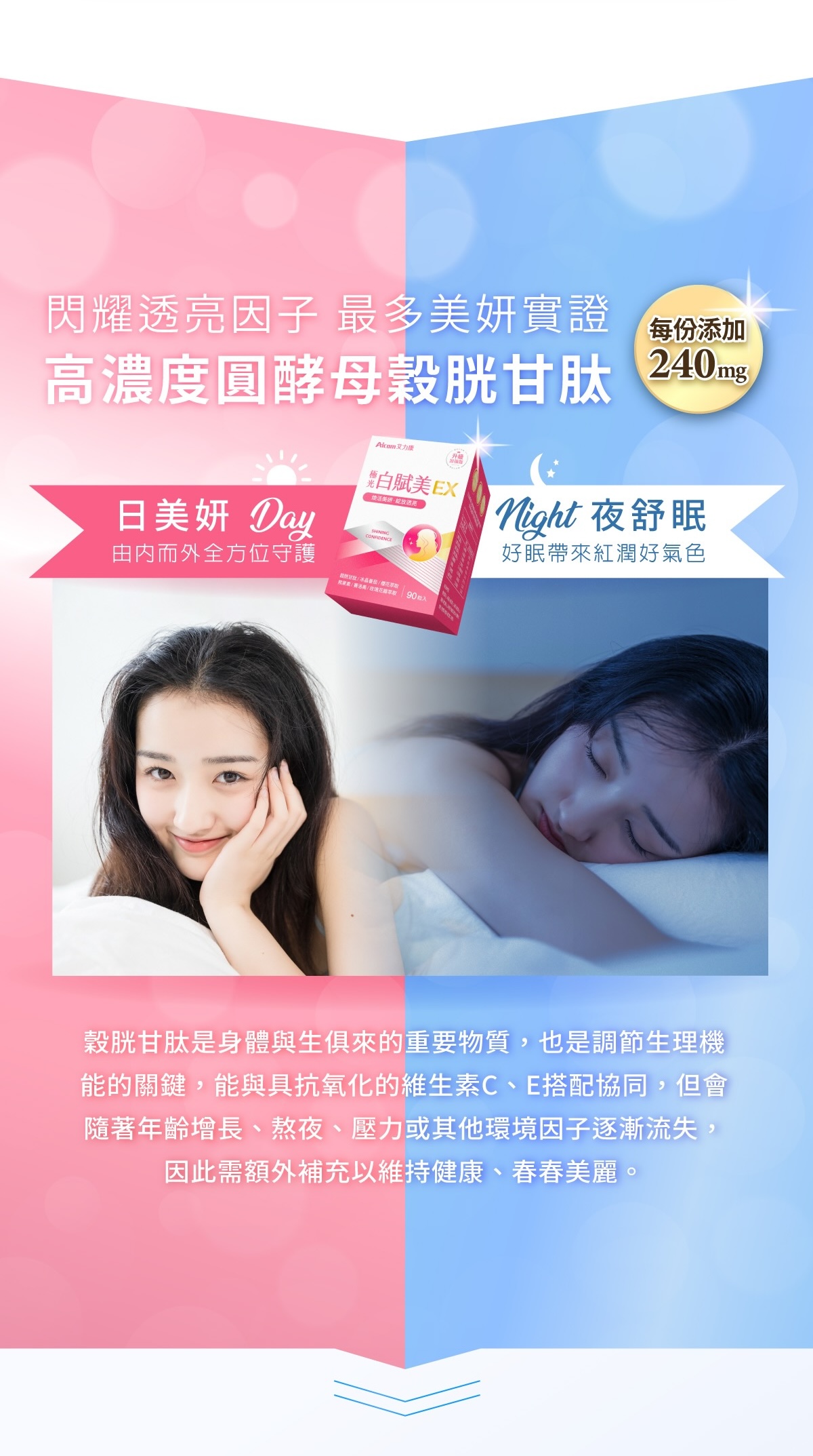 艾力康 極光白賦美EX,Aicom-a19,艾力康極光白賦美EX,夜舒眠,好吞服,小錠劑