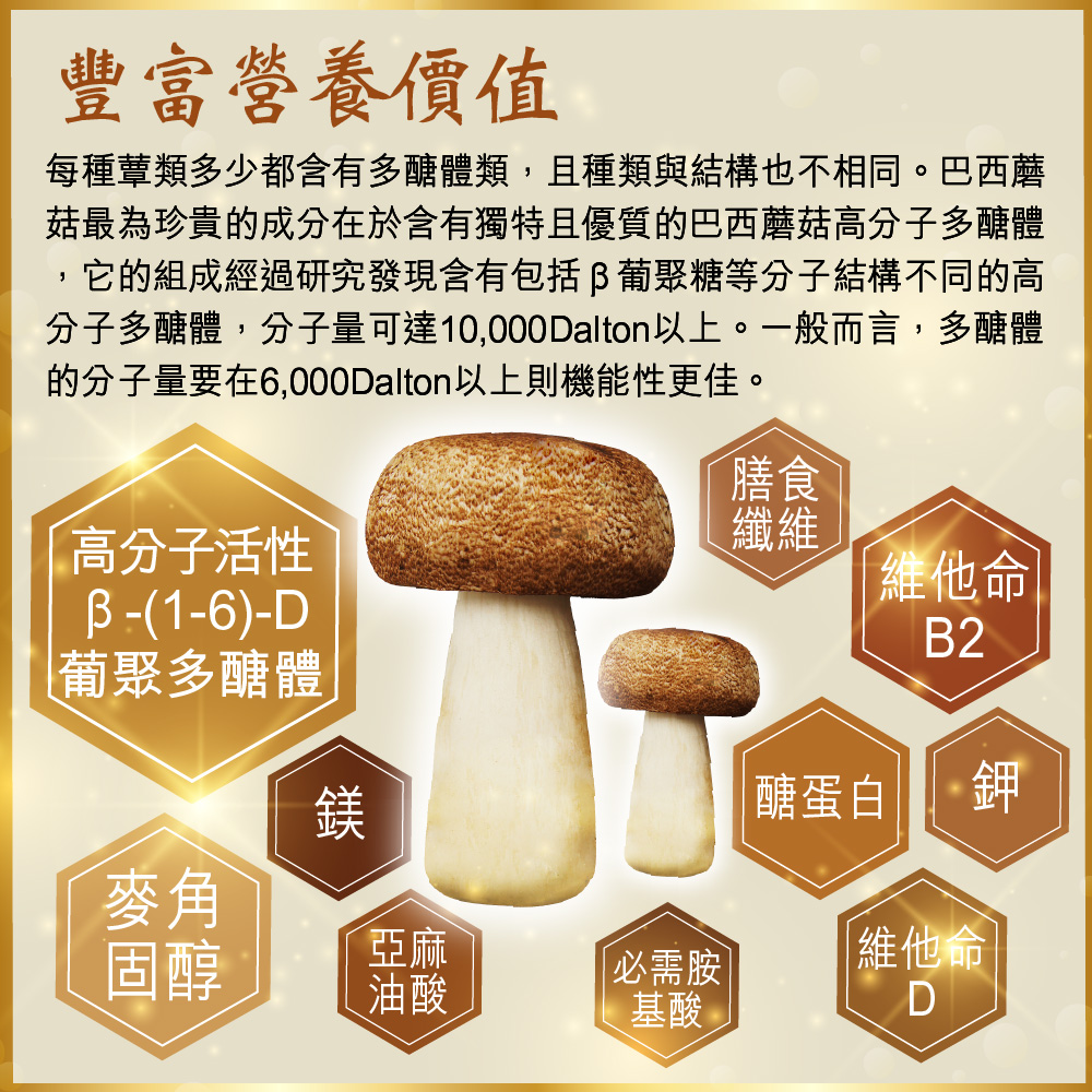 特級-台灣巴西蘑菇乾菇(冷凍乾燥技術)/80g-共12包