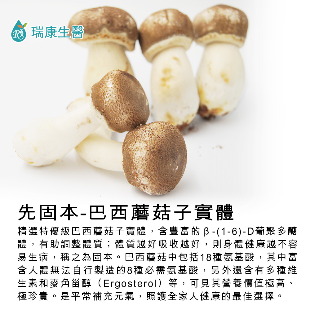 巴西蘑菇(姬松茸)子實體複方膠囊-共12盒