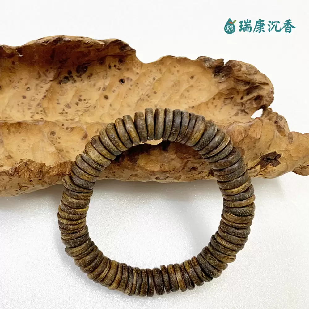 綠奇楠沉香手珠(算盤珠) Agarwood Bracelet