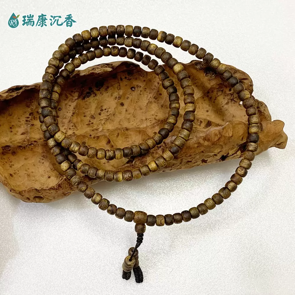 綠奇楠沉香手珠