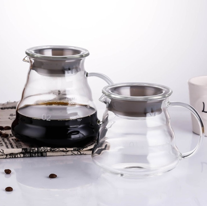 果菲咖啡 - 耐熱高硼玻璃 咖啡分享咖啡壺 雲朵壺 冷水壺 咖啡壺現貨 大容量600ml