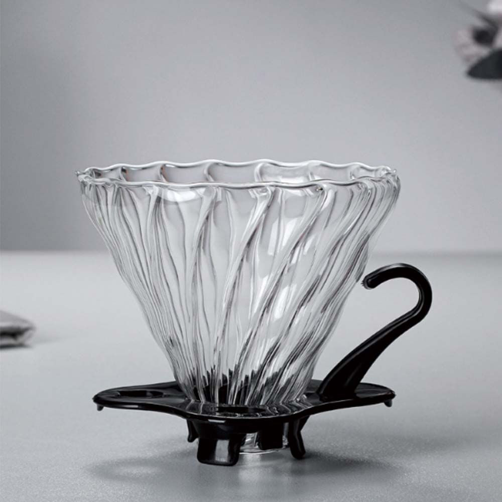 手沖咖啡 錐形濾杯 耐熱玻璃V型手沖濾杯 咖啡濾杯 雲朵壺 咖啡壺 3-4人