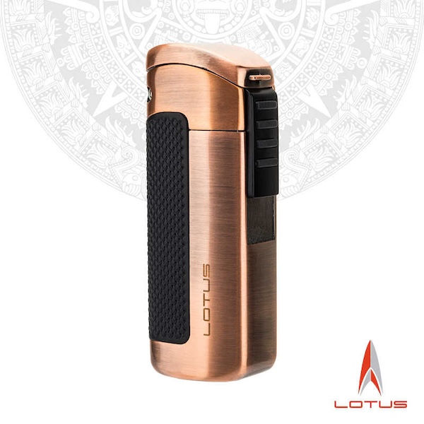 「Lubinski 台灣官方總代理」LOTUS正品蓮花 多功能大火三直衝充雪茄打火機｜Capadura｜